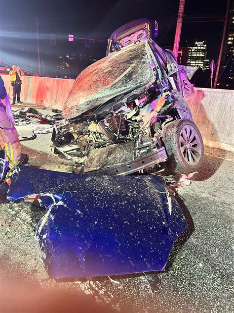 Driver in fiery crash at Ashford Dunwoody bridge suffers only minor