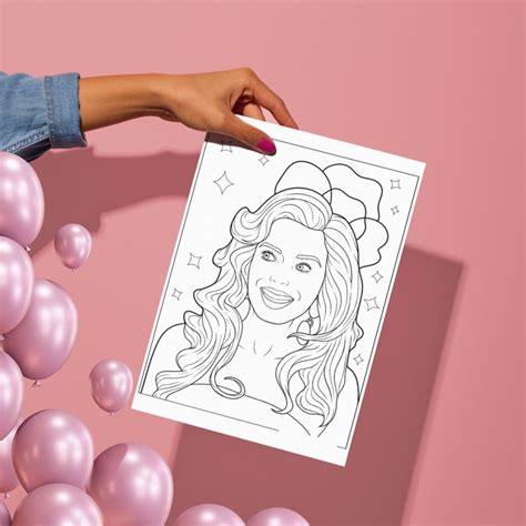 Printable Colouring Sheets Pink Coloring Page Printable Barbi