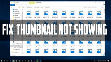 Thumbnails Windows 10