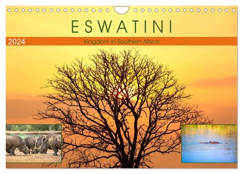 Eswatini Kingdom In Southern Africa Wall Calendar 2024 DIN A4