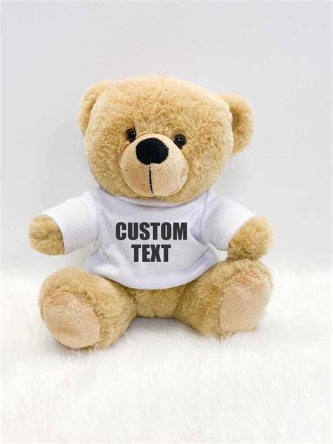 Custom Teddy Bear Tshirt Personalized Teddy Bear Father S Day Gift Etsy