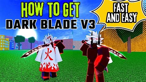 How To Get Dark Blade V3 Fast And Easy In Blox Fruits Youtube