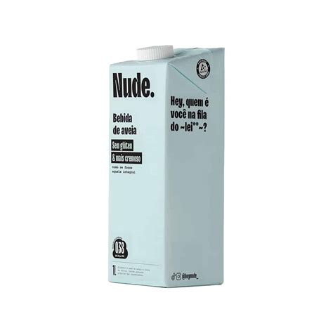 Leite Vegetal de Aveia Orgânico Integral 1L Nude Atlantikos