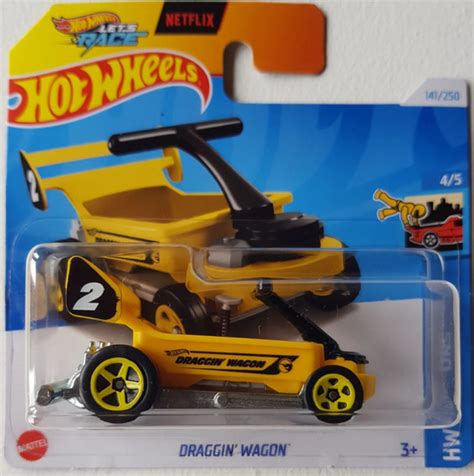 Машинка Хотвилс игрушка коллекционная Hot Wheels Draggin Wagon желтый