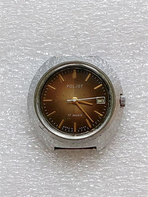 Poljot Watch Ussr Vintage Soviet Russian Mechanical Men H De Luxe