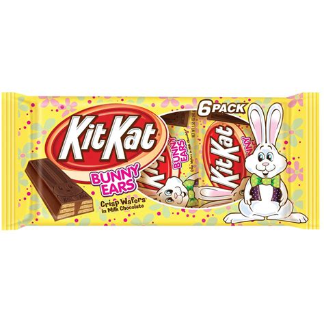 Kit Kat Easter Milk Chocolate Wafer Bunny Ears 6 Count 93 Oz