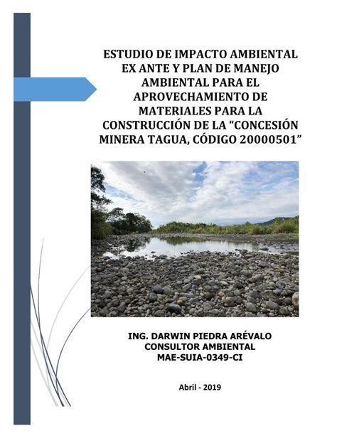 PDF ESTUDIO DE IMPACTO AMBIENTAL EX ANTE Y PLAN DE MANEJO DOKUMEN TIPS