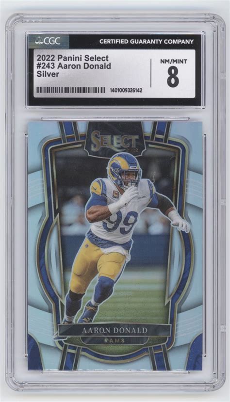 2022 Panini Select Club Level Silver Prizm 243 Aaron Donald For Sale