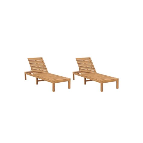 Lot De Transats Chaise Longue Bain De Soleil Lit De Jardin Terrasse