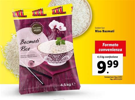 Golden Sun Riso Basmati Kg Confezione Offerta Di Lidl