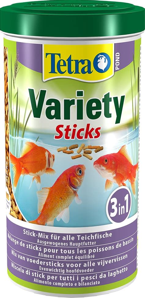 Tetra Pond Variety Sticks Fischfutter Mischung Bestehend Aus Drei