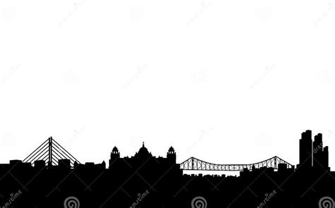 Calcutta Skyline Vector and Landmarks Stock Vector - Illustration of ...