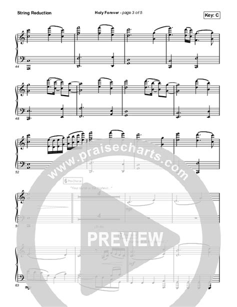 Holy Forever Live From Good Friday String Reduction Sheet Music PDF