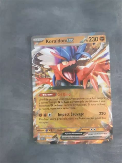 CARTE POKÉMON KORAIDON ex écarlate et violet ev01 fr EUR 4 00 PicClick FR