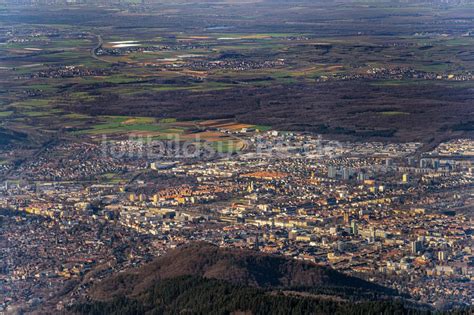 Freiburg Im Breisgau Von Oben Stadtansicht Vom Innenstadtbereich In