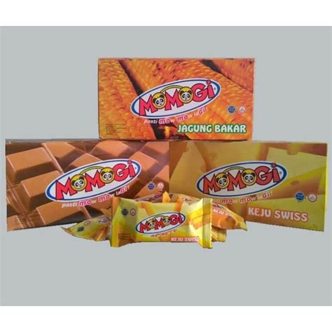 Jual Snack Momogi Coklat Jagung Bakar Keju Swiss Tutti Fruty