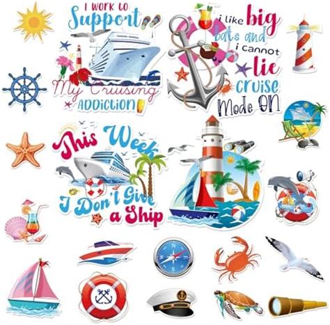 Amazon Cruise Door Refrigerator Magnets Decorations 20PCS