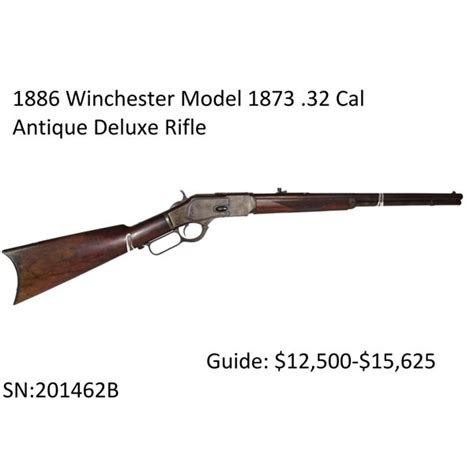 1886 Winchester Model 1873 32 Cal Antique Deluxe