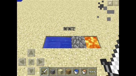 MCPE Tutorial How To Make An Infinite Cobblestone Generator YouTube