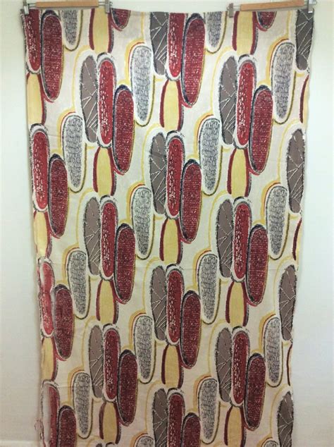 mid century modern fabric organic design pattern by ThriftMachine