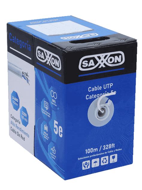 SAXXON OUTP5ECOP100BC Bobina De Cable UTP Cat5e 100 Cobre