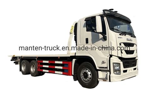 Japan Brand Isuzu Giga X Flatbed Tow Truck Tons Wrecker