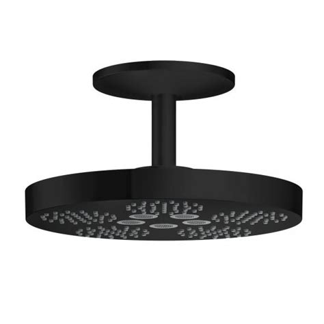 AXOR One Douche de tête avec raccord de plafond 2 jets noir mat