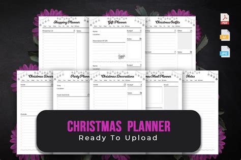 Christmas Planner KDP Interior Graphic By Srsadi123 Creative Fabrica