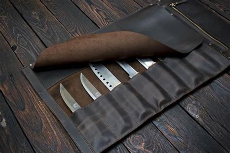 Personalized Chef Knife Bag Leather Knife Roll Chef Knife - Etsy ...