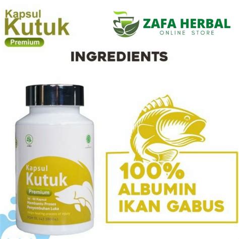 Jual Kapsul Kutuk Premium Ekstrak Albumin Ikan Gabus Original