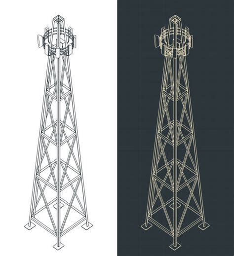 Radio Antenna Tower Drawing