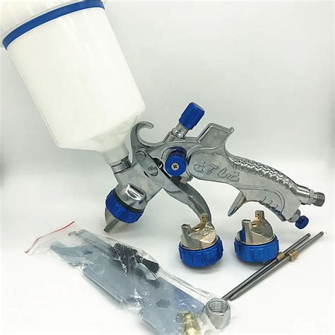 601 Spray Gun Hvlp High Quality Automotive Gravity Stainless Steel Spray Gun With 600ml Cup 1 4