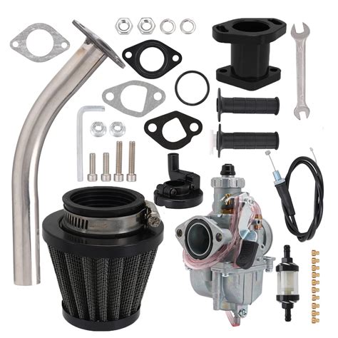 Buy Vm22 26mm Carburetor Carb Performance Intake Manifold 38mm Air Filter Exhaust Pipe Throttle