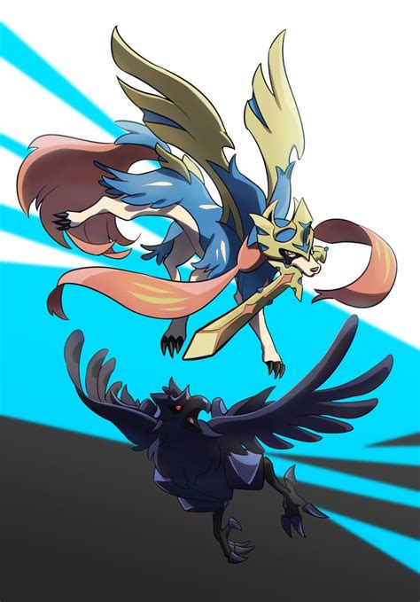 Corviknight Zacian And Zacian Pokemon Drawn By Ukata Danbooru