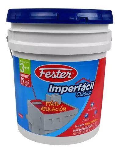 Impermeabilizante Fester Imperfácil Clásico 19 Lts Terracota Envío gratis