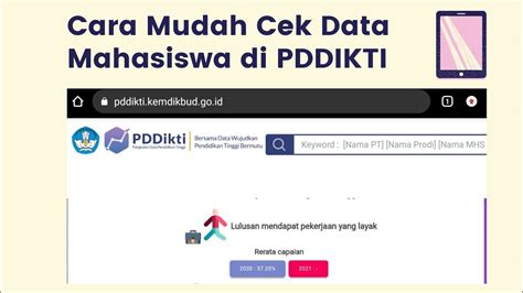 Cara Mudah Cek Data Mahasiswa Di Pddikti Melalui Hp Sendiri Youtube