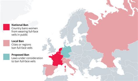 Mapped Where Is The Burka Banned In Europe World News Uk