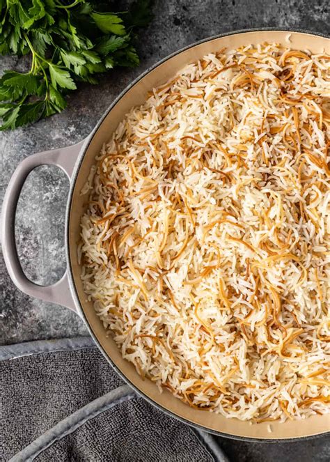 Lebanese Vermicelli Rice Pilaf + Video - Silk Road Recipes