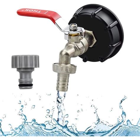 Robinet Cuve L Recuperateur D Eau De Ibc Connecteur Filetage