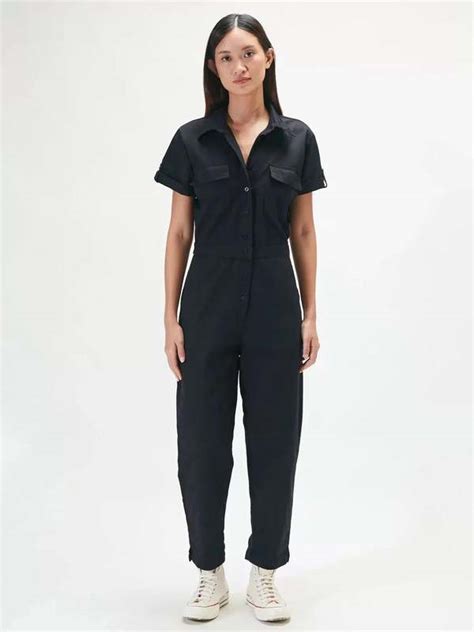 Rue Stiic Rising Sun Binteji Worksuit Black Garmentory