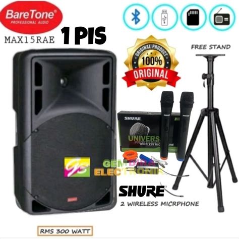 Jual Speaker Aktif Baretone 15 Inch Max15rae Original Shopee Indonesia