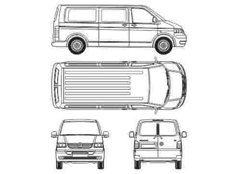 Volkswagen Transporter Сombi T5 long Normal roof 2 sliding doors