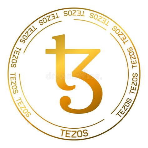 Símbolo De Vector De Criptodivisa De Tezos Xtz Logo De Blockchain