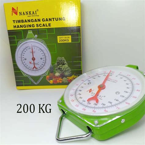 Jual NANKAI Timbangan Gantung 200Kg Timbangan Jarum Analog Hanging