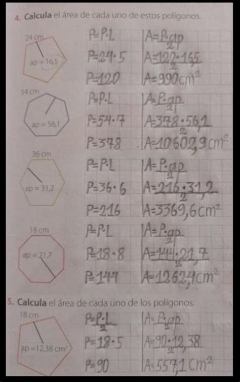 Calcula El Rea De Cada Uno De Estos Pol Gonos Cmap Cmap