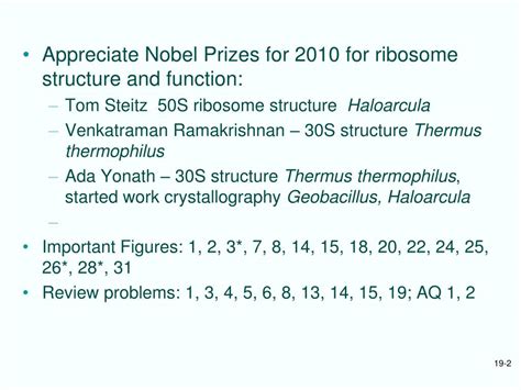 Ppt Chapt Ribosomes And Transfer Rna Powerpoint Presentation