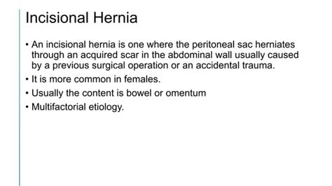 Ventral And Incisional Hernias And Management Pptx