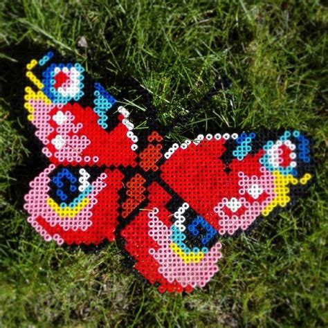 Butterfly Hama Beads By Christina Ruskjaer Perler Beads Designs