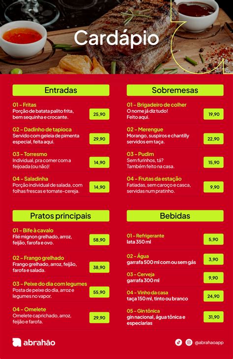 Um Restaurante Possui Em Seu Cardápio 2 Tipos De Entradas BRAINCP