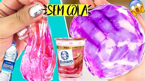 Diy Slimes Feitos Com 1 Ingrediente E Sem Cola Testados 7 Michelle Almendra Youtube